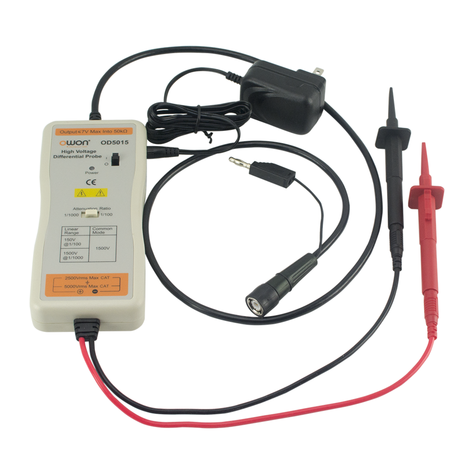 So sánh kỹ thuật đầu dò điện áp cao OWON OD5015 và túi đựng Owon dòng VDS